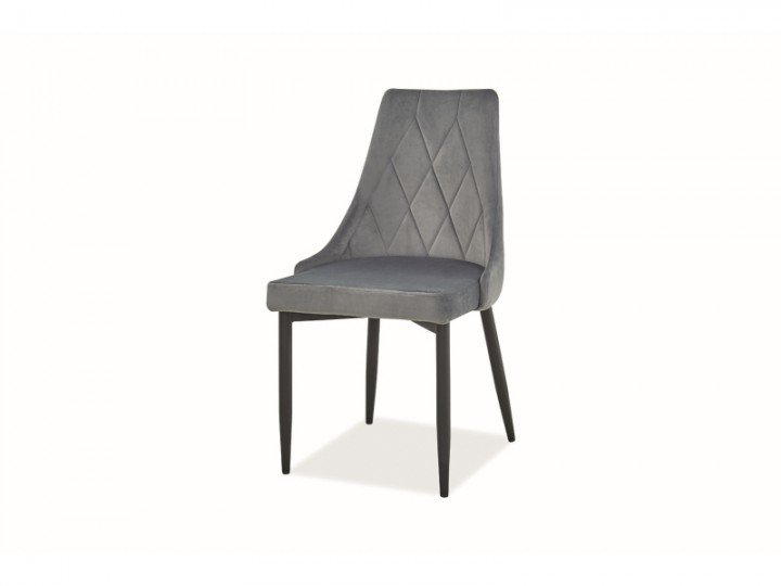 Стул Signal Trix Velvet B Черный / Серый (BLUVEL 14)